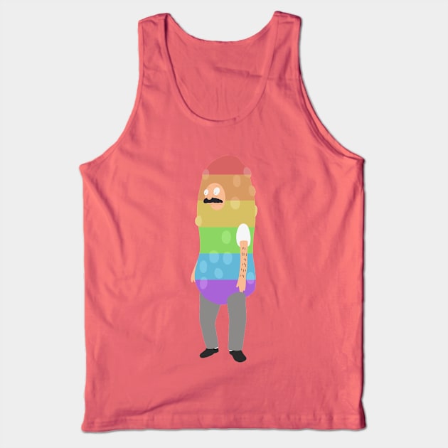 Rainbow Pickle Bob Tank Top by gray-cat